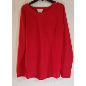 Van Heusen Size Small/ TP red long sleeve blouse